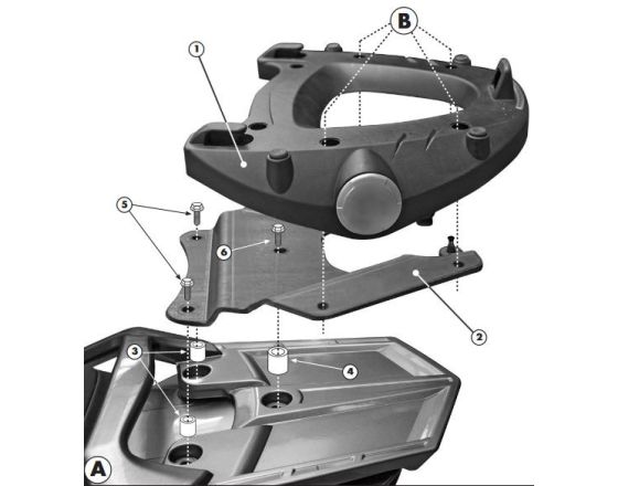 ΣΧΑΡΑ / ΠΙΑΣΤΡΑ GIVI - E228 Yamaha FJR 1300 '06-'20 ΣΧΑΡΑ / ΠΙΑΣΤΡΑ GIVI - E228 Yamaha FJR 1300 '06-'20