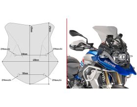 ΖΕΛΑΤΙΝΑ ΜΗΧΑΝΗΣ GIVI - 5124DT φιμέ BMW R1200 GS/ GS Adventure '16-'18/ R1250 GS '19-'23 -  ΖΕΛΑΤΙΝΑ ΜΗΧΑΝΗΣ GIVI - 5124DT φιμέ BMW R1200 GS/ GS Adventure '16-'18/ R1250 GS '19-'23 -
