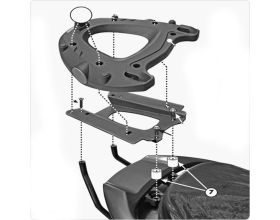 ΣΧΑΡΑ ΒΑΛΙΤΣΑΣ ΚΑΙ ΠΙΑΣΤΡΑ GIVI - SR233 Sym Joyride S / Evo 125-200 '09-'22 -  ΣΧΑΡΑ ΒΑΛΙΤΣΑΣ ΚΑΙ ΠΙΑΣΤΡΑ GIVI - SR233 Sym Joyride S / Evo 125-200 '09-'22 -