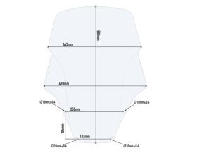 ΖΕΛΑΤΙΝΑ SCOOTER GIVI - D1166ST Honda Forza 125/300 '19 -  ΖΕΛΑΤΙΝΑ SCOOTER GIVI - D1166ST Honda Forza 125/300 '19 -