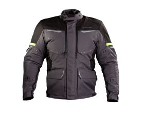 ΜΠΟΥΦΑΝ ΜΗΧΑΝΗΣ NORDCODE - Senegal jacket dark grey/fluo - 