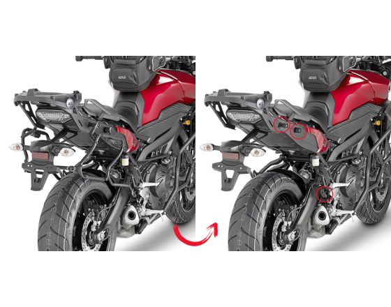 ΠΛΑΪΝΕΣ ΒΑΣΕΙΣ ΒΑΛΙΤΣΑΣ GIVI - PLXR2122 ταχείας αποδέσμευσης Yamaha MT-09 Τracer  '15-'17