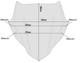 ΖΕΛΑΤΙΝΑ ΜΗΧΑΝΗΣ GIVI - A2132 φιμέ Yamaha MT-09 17-'19 - 