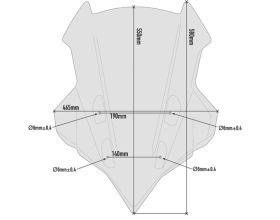 ΖΕΛΑΤΙΝΑ ΜΗΧΑΝΗΣ GIVI - D2139S φιμέ Yamaha Tracer 900 / Tracer 900 GT '18-'20 - 