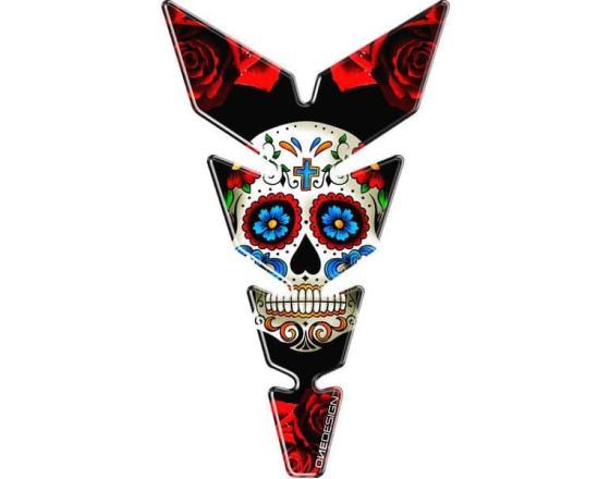 Αυτοκόλλητο ρεζερβουάρ Puig 1D Moon red | 9139R