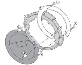 TANKLOCK KIT GIVI - BF01 -  TANKLOCK KIT GIVI - BF01 -