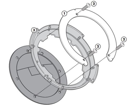 TANKLOCK KIT GIVI - BF03 TANKLOCK KIT GIVI - BF03