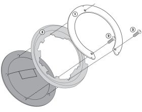 TANKLOCK KIT GIVI - BF26 -  TANKLOCK KIT GIVI - BF26 -