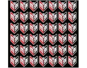 ΦΟΥΛΑΡΙ NORDCODE - tube neck M&B black/red - 