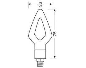 ΦΛΑΣ ΜΗΧΑΝΗΣ LAMPA - Kier LED 12v black | 90247 - 