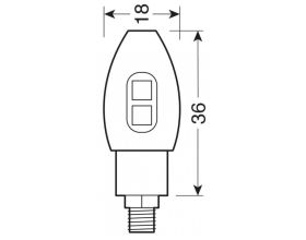 ΦΛΑΣ ΜΗΧΑΝΗΣ LAMPA - Volt aluminium LED 12v SMD black | 90504 - 