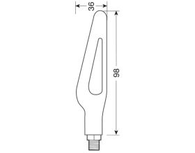 ΦΛΑΣ ΜΗΧΑΝΗΣ LAMPA - Glory SQ LED 12v SMD black | 90474 - 