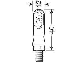 ΦΛΑΣ ΜΗΧΑΝΗΣ LAMPA - Nano LED 12v SMD black | 90476 - 