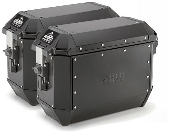 ΠΛΑΪΝΕΣ ΒΑΛΙΤΣΕΣ GIVI - Alaska Trekker aluminium ALA36BPACK2 black σετ Monokey®