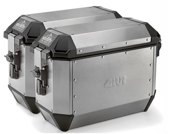 ΠΛΑΪΝΕΣ ΒΑΛΙΤΣΕΣ GIVI - Alaska Trekker aluminium ALA36APACK2 silver σετ Monokey®