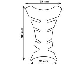 Αυτοκόλλητο ρεζερβουάρ Lampa Pro-Tank X1 Black - 