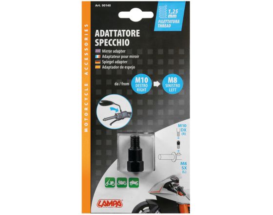 ΑΝΤΑΠΤΟΡΑΣ ΚΑΘΡΕΠΤΗ LAMPA - από αριστερόστροφο Ø8mm σε δεξιόστροφο σπείρωμα Ø10mm