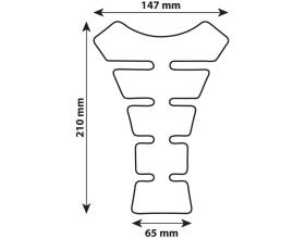Αυτοκόλλητο ρεζερβουάρ Lampa Pro-Tank X4 Black - 