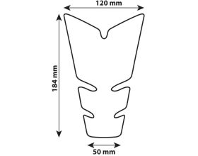 Αυτοκόλλητο ρεζερβουάρ Lampa Pro-Tank X5 Black - 