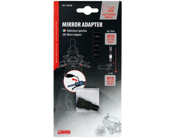 ΑΝΤΑΠΤΟΡΑΣ ΚΑΘΡΕΠΤΗ LAMPA - από Ø 10mm σε σπείρωμα Ø 10mm | δεξιόστροφο ΑΝΤΑΠΤΟΡΑΣ ΚΑΘΡΕΠΤΗ LAMPA - από Ø 10mm σε σπείρωμα Ø 10mm | δεξιόστροφο