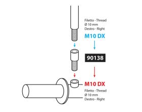 ΑΝΤΑΠΤΟΡΑΣ ΚΑΘΡΕΠΤΗ LAMPA - από Ø 10mm σε σπείρωμα Ø 10mm | δεξιόστροφο -  ΑΝΤΑΠΤΟΡΑΣ ΚΑΘΡΕΠΤΗ LAMPA - από Ø 10mm σε σπείρωμα Ø 10mm | δεξιόστροφο -