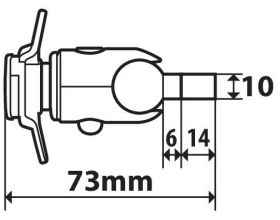 ΑΝΤΑΠΤΟΡΑΣ LAMPA - Μ6 Opti Screw βάση στήριξης σε βίδα | 90450 - 