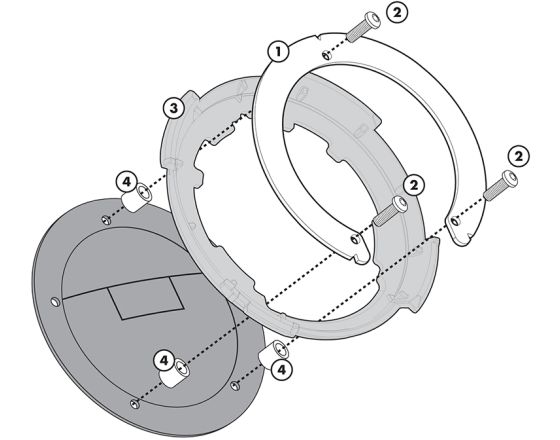 TANKLOCK KIT GIVI - BF20 TANKLOCK KIT GIVI - BF20