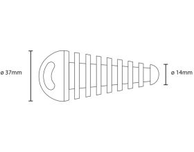 Lampa τάπα εξάτμισης Cap-1 Ø 14-37 mm | 90156 - 