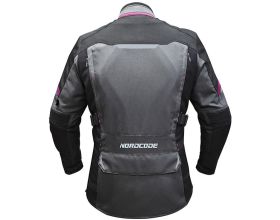 ΜΠΟΥΦΑΝ ΜΗΧΑΝΗΣ NORDCODE - Lady Senegal jacket dark grey/fuchsia - 
