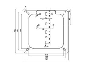 Lampa βάση στήριξης πινακίδας inox black | 90148 - 