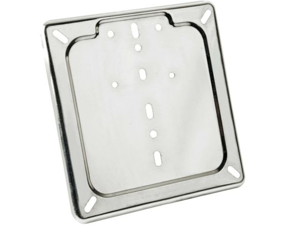 Lampa βάση στήριξης πινακίδας inox silver | 90147