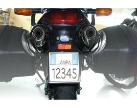 Lampa τετράγωνο μεταλλικό πλαίσιο πινακίδας silver | 90149 - 