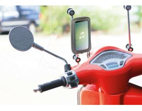 ΒΑΣΗ ΚΙΝΗΤΟΥ LAMPA - Smart Scooter Case Universal Βάση καθρέπτη + Θήκη | 91571 - 