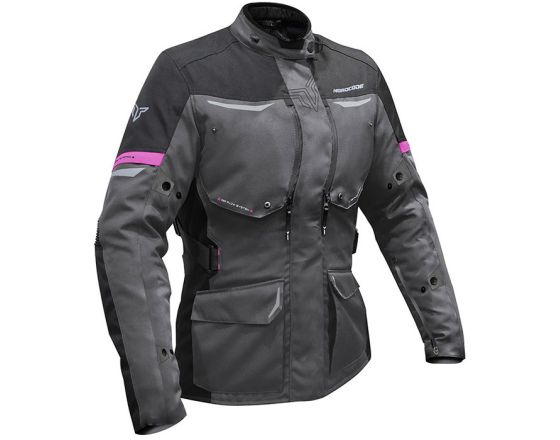 ΜΠΟΥΦΑΝ ΜΗΧΑΝΗΣ NORDCODE - Lady Senegal jacket dark grey/fuchsia