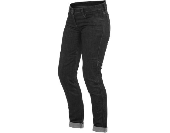 ΤΖΙΝ ΠΑΝΤΕΛΟΝΙ ΜΗΧΑΝΗΣ DAINESE - Denim Slim Lady Tex pants black