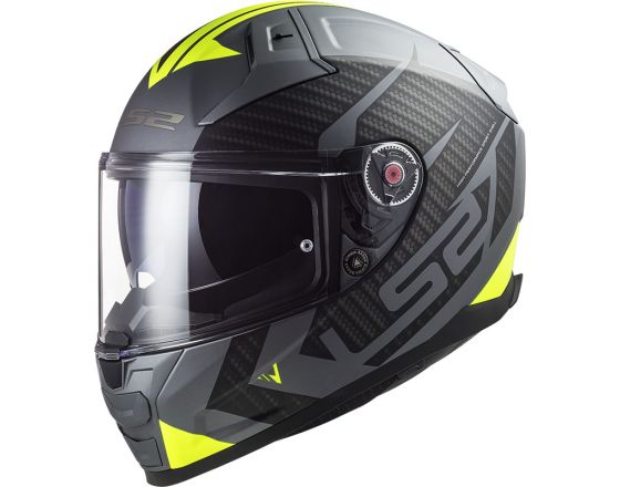 ΚΡΑΝΟΣ ΜΗΧΑΝΗΣ LS2 - Vector II FF811 Splitter mat titanium/yellow