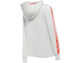 ΦΟΥΤΕΡ DAINESE - Hoodie Stripes Lady light grey/fluo red - 