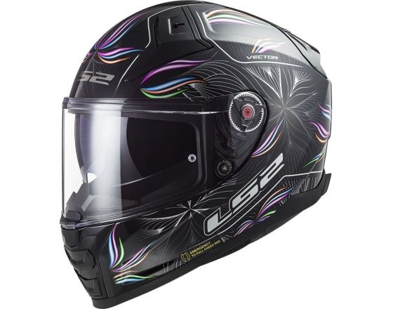 ΚΡΑΝΟΣ ΜΗΧΑΝΗΣ LS2 - Vector II FF811 Tropical black/white ΚΡΑΝΟΣ ΜΗΧΑΝΗΣ LS2 - Vector II FF811 Tropical black/white