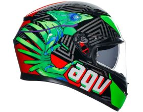 ΚΡΑΝΟΣ ΜΗΧΑΝΗΣ AGV - K3 E2206 MPLK Kamaleon black/red/green - 