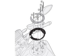 TANKLOCK KIT GIVI - BF37 -  TANKLOCK KIT GIVI - BF37 -