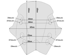 ΖΕΛΑΤΙΝΑ ΜΗΧΑΝΗΣ GIVI - D6110S φιμέ Kymco AK 550 '17-'22 -  ΖΕΛΑΤΙΝΑ ΜΗΧΑΝΗΣ GIVI - D6110S φιμέ Kymco AK 550 '17-'22 -