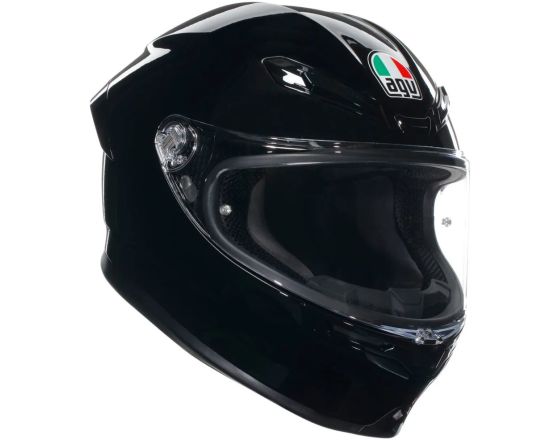 ΚΡΑΝΟΣ ΜΗΧΑΝΗΣ AGV - K6 S E22.06 solid black ΚΡΑΝΟΣ ΜΗΧΑΝΗΣ AGV - K6 S E22.06 solid black
