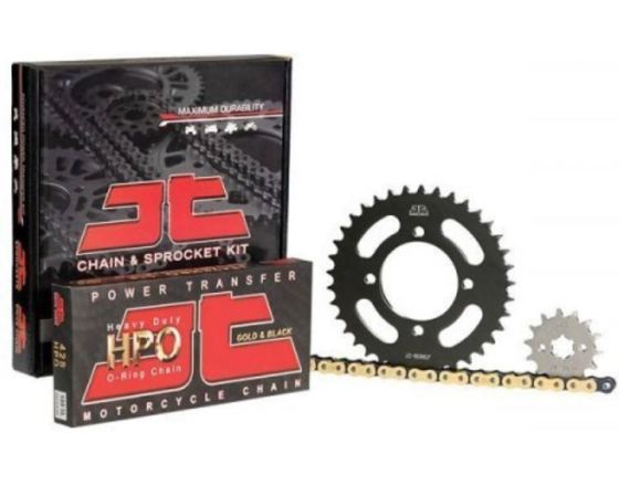 ΣΕΤ ΑΛΥΣΙΔΟΓΡΑΝΑΖΑ JT - Honda Supra-X Helmin | Χρυσή Αλυσίδα 428 (HPOGB)