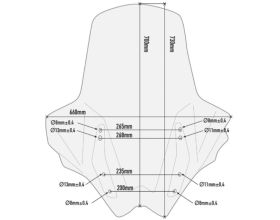 ΖΕΛΑΤΙΝΑ ΜΗΧΑΝΗΣ GIVI - D6110ST Kymco AK 550 '17-'22 - 