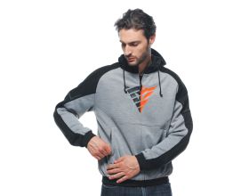 ΜΠΟΥΦΑΝ ΜΗΧΑΝΗΣ DAINESE - Daemon-X Safety Hoodie Full Zip melagne grey/black -  ΜΠΟΥΦΑΝ ΜΗΧΑΝΗΣ DAINESE - Daemon-X Safety Hoodie Full Zip melagne grey/black -