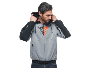 ΜΠΟΥΦΑΝ ΜΗΧΑΝΗΣ DAINESE - Daemon-X Safety Hoodie Full Zip melagne grey/black -  ΜΠΟΥΦΑΝ ΜΗΧΑΝΗΣ DAINESE - Daemon-X Safety Hoodie Full Zip melagne grey/black -