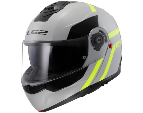 ΚΡΑΝΟΣ ΜΗΧΑΝΗΣ LS2 - FF908 Strobe 2 Autox grey/h-v yellow ΚΡΑΝΟΣ ΜΗΧΑΝΗΣ LS2 - FF908 Strobe 2 Autox grey/h-v yellow