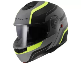 ΚΡΑΝΟΣ ΜΗΧΑΝΗΣ LS2 - FF908 Strobe 2 Monza mat grey/h-v yellow ΚΡΑΝΟΣ ΜΗΧΑΝΗΣ LS2 - FF908 Strobe 2 Monza mat grey/h-v yellow