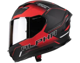 ΚΡΑΝΟΣ ΜΗΧΑΝΗΣ PILOT - Alpha SV 22.06 black/red mat + ασημί ζελατίνα