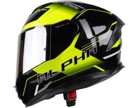 ΚΡΑΝΟΣ ΜΗΧΑΝΗΣ PILOT - Alpha SV 22.06 black/yellow gloss + ασημί ζελατίνα